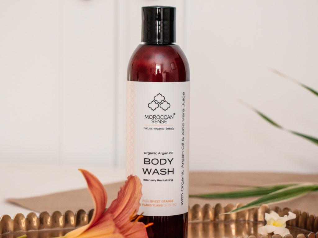 Recenze Body Wash a Body Lotion Moroccan Sense s pomerančem a ylang-ylang.