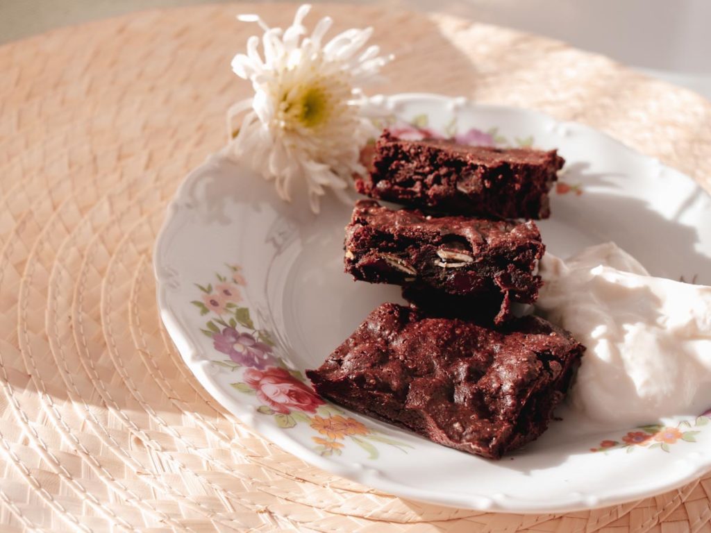Recept na bezlepkové brownies podle Kateřiny se 70% čokoládou. 