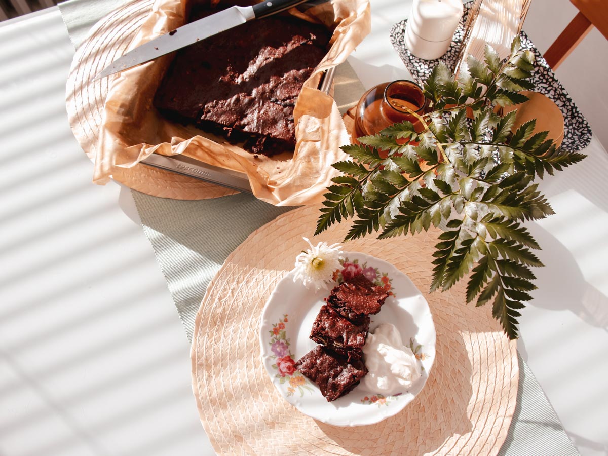 Recept na bezlepkové brownies podle Kateřiny se 70% čokoládou.