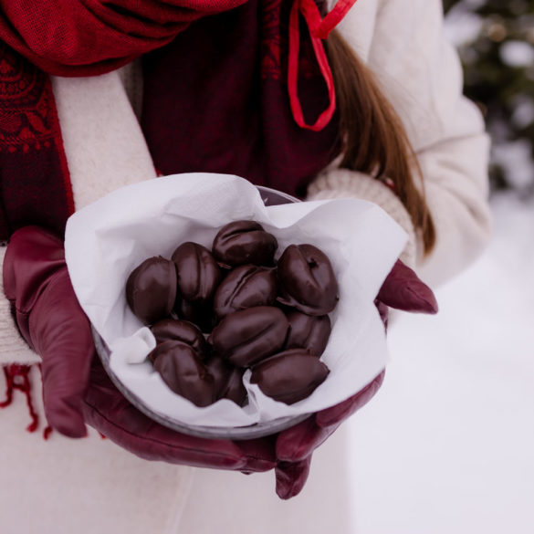 Recept na nepečené vánoční cukroví bez lepku: kávová zrna