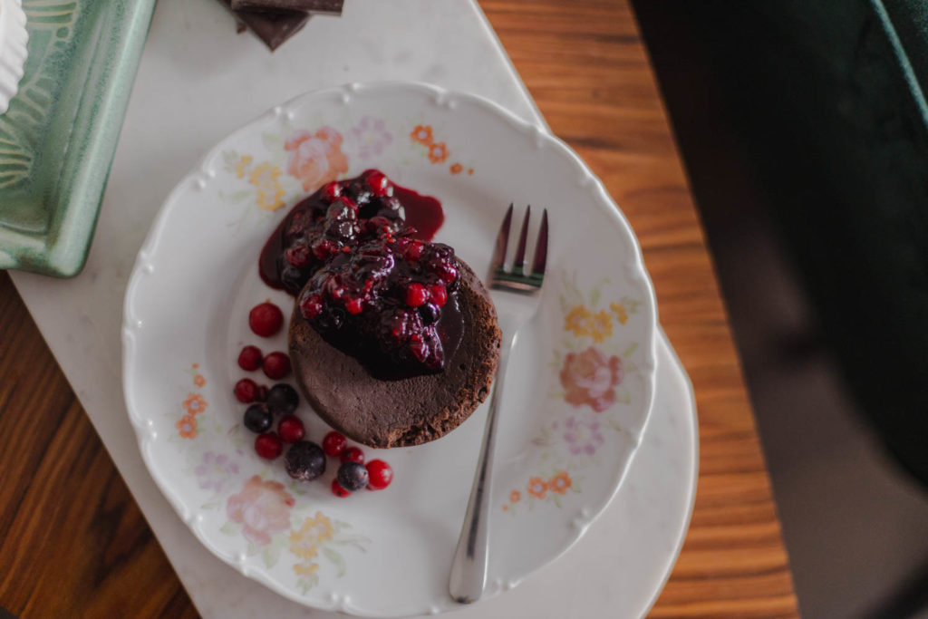 Recept na čokoládový fondant bez lepku jako ideální valentýnský dezert.