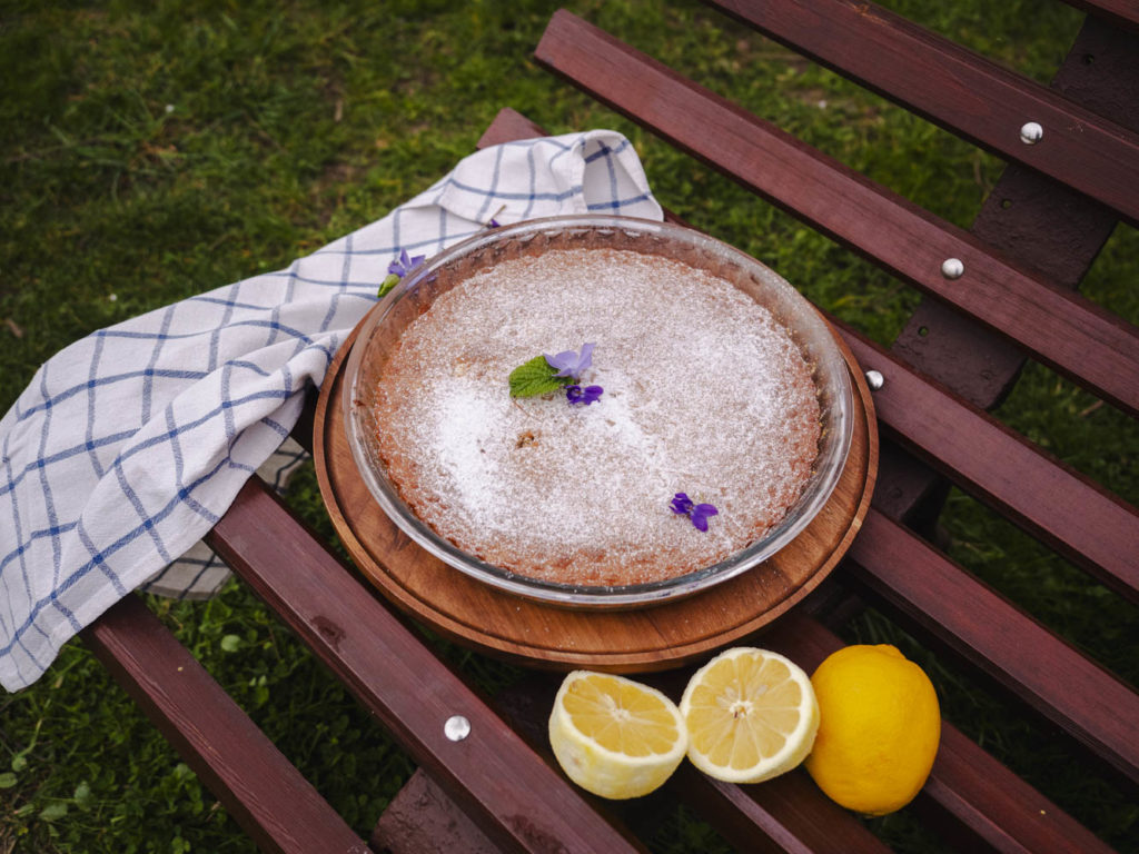 Recept na španělský citronový koláč bez lepku s mandlovou moukou