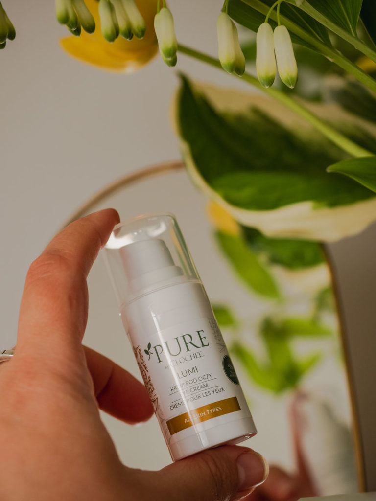 Recenze přírodní kosmetiky Pure by Clochee z Hebe, lumi oční krém