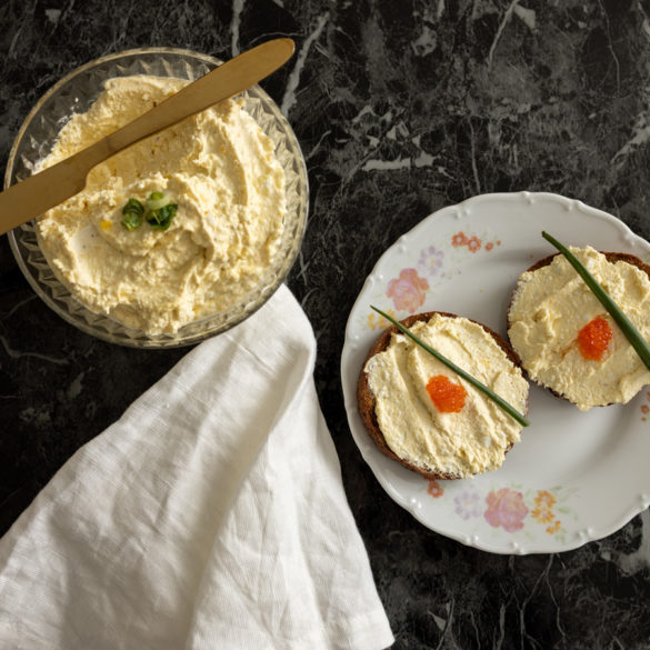 2M1A0586 Recept na vajíčkovou pomazánku s tvarohem a cottage sýrem